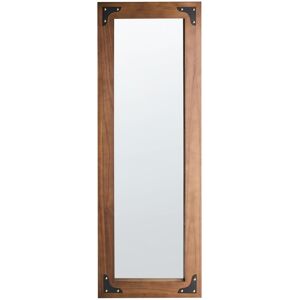 Beliani Wall Mirror Blosville - Fir Wood Brown - Rustic Style - 58x164 cm Beliani Wall Mirror Blosville - Fir Wood Brown - Rustic Style - 58x164 cm