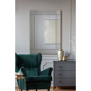 Extra Large Mirror Wall Silver All Glass Art Deco 2ft4 X 3ft4 70cm X 100cm Extra Large Mirror Wall Silver All Glass Art Deco 2ft4 X 3ft4 70cm X 100cm