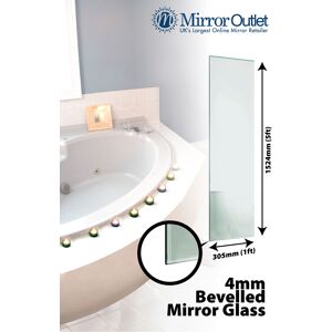 Large Wall Mirror Bevelled Bathroom 4mm Thick 5ft X 1ft152cm X30cm) Large Wall Mirror Bevelled Bathroom 4mm Thick 5ft X 1ft152cm X30cm)