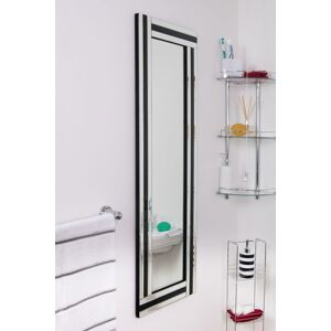 Large Mirror Wall Modern Black & Silver Triple Edged Venetian Bathroom 120 X 40 Large Mirror Wall Modern Black & Silver Triple Edged Venetian Bathroom 120 X 40