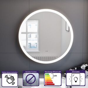 Nes Home Round Motion Sensor Bathroom Led Mirror Demister Anti-Fog 600mm Nes Home Round Motion Sensor Bathroom Led Mirror Demister Anti-Fog 600mm