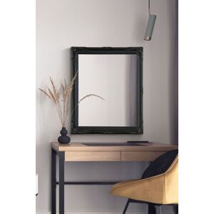 Large Mirror Black Ornate Antique Viintage Frame Chic Wall 24inch X 20inch Large Mirror Black Ornate Antique Viintage Frame Chic Wall 24inch X 20inch