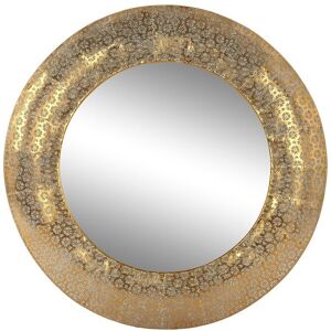 Wall Mirror Home Esprit Golden Arab 76 X 4,5 X 76 Cm Wall Mirror Home Esprit Golden Arab 76 X 4,5 X 76 Cm