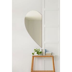 Lunae Large Frameless Semi Wing Wall Mirror - 39"X 20" - Wall Mirror Lunae Large Frameless Semi Wing Wall Mirror - 39"X 20" - Wall Mirror