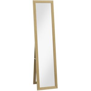 Homcom Natural Full Length Mirror - Wall & Freestanding Homcom Natural Full Length Mirror - Wall & Freestanding
