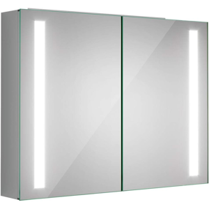 Ibathuk Bathroom Mirror Cabinet Wall Hung Mount Led Illuminated Modern 800 X 600mm Ibathuk Bathroom Mirror Cabinet Wall Hung Mount Led Illuminated Modern 800 X 600mm