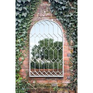 The Arcus New Extra Large Off White Arched Garden Mirror 49" X 30" 125 X 75cm The Arcus New Extra Large Off White Arched Garden Mirror 49" X 30" 125 X 75cm