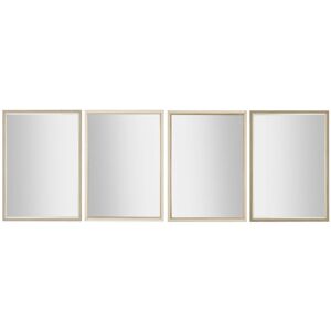 ESPRIT Wall Mirror - Rectangular Set of 4 - Crystal Polystyrene ESPRIT Wall Mirror - Rectangular Set of 4 - Crystal Polystyrene