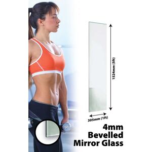 Large Safety Backed Wall Mirror Bevelled Glass Gym Or Bathroom 4mm Thick 5ft ... Large Safety Backed Wall Mirror Bevelled Glass Gym Or Bathroom 4mm Thick 5ft ...