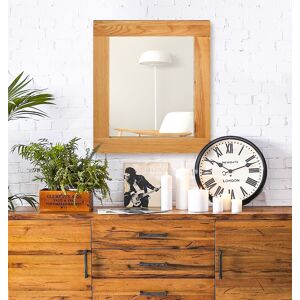 Hallowood Furniture Large Wall Mirror, (68cm) Oak Wooden Framed Mirror, Hallway Wall Mounted Mirror Hallowood Furniture Large Wall Mirror, (68cm) Oak Wooden Framed Mirror, Hallway Wall Mounted Mirror