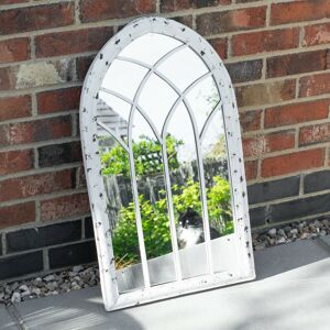 Darthome Large White 73cm Arch Mirror - Wall Mounted Shabby Chic Window Darthome Large White 73cm Arch Mirror - Wall Mounted Shabby Chic Window