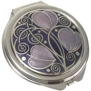 Really Nice Compact Mirror - Rennie Mackintosh Leaves & Coils Design - Purple/lilac Really Nice Compact Mirror - Rennie Mackintosh Leaves & Coils Design - Purple/lilac