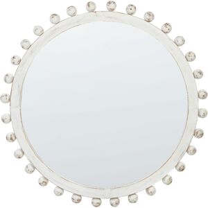 Beliani Wall Mirror 71 Cm Off-White Tazilly Beliani Wall Mirror 71 Cm Off-White Tazilly