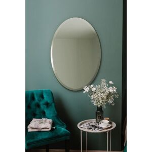 Mirroroutlet Large Frameless Bevelled Oval Wall Mirror - 24\"X 16\" (60 X 40cm) Mirroroutlet Large Frameless Bevelled Oval Wall Mirror - 24\"X 16\" (60 X 40cm)