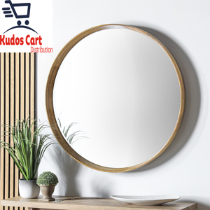 Does Not Apply Round Oak Wood Frame Mirror Wall Mount Chic Scandi Home Decor Glass Hang Modern Does Not Apply Round Oak Wood Frame Mirror Wall Mount Chic Scandi Home Decor Glass Hang Modern