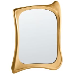 Beliani Wall Mirror Concarneau 65 Cm 94 Cm Gold Beliani Wall Mirror Concarneau 65 Cm 94 Cm Gold
