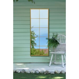 Genestra Gold Garden Mirror - Extra Large 59 X 24" - Wall-Mountable Garden Mirror Genestra Gold Garden Mirror - Extra Large 59 X 24" - Wall-Mountable Garden Mirror