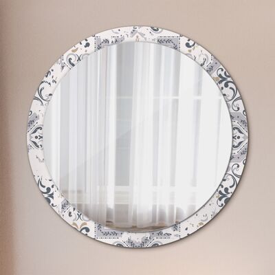 Wondeca Round Decorative Mirror - 100cm - Mirror, Frame, Easy Mounting Wondeca Round Decorative Mirror - 100cm - Mirror, Frame, Easy Mounting