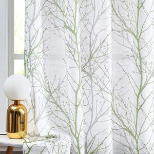 Fmfunctex Green Semi Sheer Curtains For Bedroom 54 Drop Grey Voile Curtains For Fmfunctex Green Semi Sheer Curtains For Bedroom 54 Drop Grey Voile Curtains For