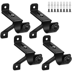 Sodial 3x(Curtain Rod Bracket, Adjustable Heavy Duty Curtain Rod Holders, Black2614 Sodial 3x(Curtain Rod Bracket, Adjustable Heavy Duty Curtain Rod Holders, Black2614