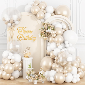 Does Not Apply Pearl White Balloon Arch Kit Double-Stuffed Pearl Sand White Balloon Garland Dif Does Not Apply Pearl White Balloon Arch Kit Double-Stuffed Pearl Sand White Balloon Garland Dif
