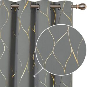Deconovo Blackout Curtains, Ring Top Curtains, Window Treatment Thermal Insulat Deconovo Blackout Curtains, Ring Top Curtains, Window Treatment Thermal Insulat
