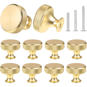 Does Not Apply 10 Pcs Cabinet Knobs Matte Gold Metal Round Knurled Wardrobe Knobs Door Kitchen Does Not Apply 10 Pcs Cabinet Knobs Matte Gold Metal Round Knurled Wardrobe Knobs Door Kitchen