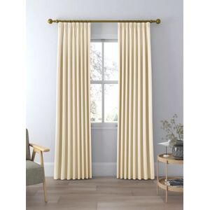 John Lewis Textured Weave Polyester Pair Curtains W228 X Drop 228cm - Cream A John Lewis Textured Weave Polyester Pair Curtains W228 X Drop 228cm - Cream A