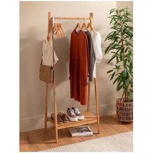 Mondeer Natural Bamboo Clothes Rail Rack Garment Hanging Coat Stand Shoe Storage Shelf Mondeer Natural Bamboo Clothes Rail Rack Garment Hanging Coat Stand Shoe Storage Shelf