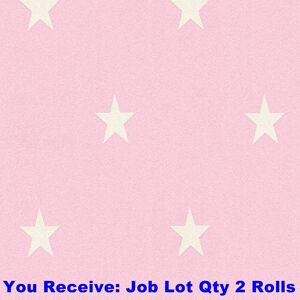 A.S. Création 2 X Wallpaper Jewel Glitter Collection As Creation Pink White Stars Sparkle A.S. Création 2 X Wallpaper Jewel Glitter Collection As Creation Pink White Stars Sparkle