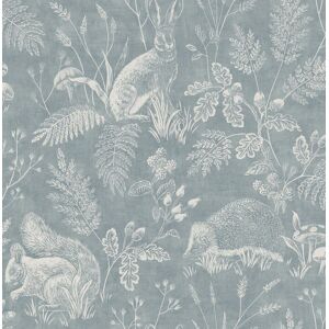 M1802_ashdown Woodland Animals Toile Beige Off White Fine Decor Wallpaper M1802_ashdown Woodland Animals Toile Beige Off White Fine Decor Wallpaper