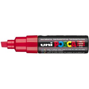 Mitsubishi Uni-Ball Posca Pc-8k Broad Chisel Tip Marker - Red, Pack Of 6 Mitsubishi Uni-Ball Posca Pc-8k Broad Chisel Tip Marker - Red, Pack Of 6