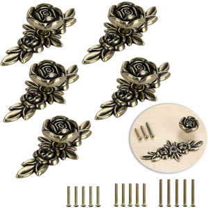 Does Not Apply 5 Packs Rose Drawer Knobs Pull Handles For Cupboard Cabinet Wardrobe Chest With Does Not Apply 5 Packs Rose Drawer Knobs Pull Handles For Cupboard Cabinet Wardrobe Chest With
