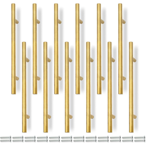 Does Not Apply 12 Pcs 250mm (160mm Hole Center) Gold Cabinet Pull Handles Kitchen T Bar Handles Does Not Apply 12 Pcs 250mm (160mm Hole Center) Gold Cabinet Pull Handles Kitchen T Bar Handles