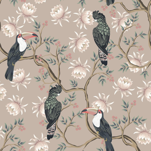 Does Not Apply Dusty Pink Birds Floral Wallpaper Vintage Chinoiserie Wallpaper Self Adhesive Le Does Not Apply Dusty Pink Birds Floral Wallpaper Vintage Chinoiserie Wallpaper Self Adhesive Le