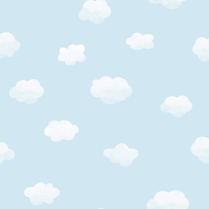 Does Not Apply Cloudy Sky Children'S Wallpaper Clouds Blue White Nursery Kids Does Not Apply Cloudy Sky Children'S Wallpaper Clouds Blue White Nursery Kids