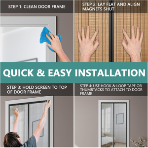 Does Not Apply Magnetic Door Screen 80 X 200 Cm, Heavy Duty Fly Door Screen Mesh With Powerful Does Not Apply Magnetic Door Screen 80 X 200 Cm, Heavy Duty Fly Door Screen Mesh With Powerful