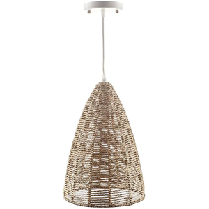 Does Not Apply Wicker Rattan Pendant Ceiling Light Lampshade - Retro Boho Scandi Inspired Home Does Not Apply Wicker Rattan Pendant Ceiling Light Lampshade - Retro Boho Scandi Inspired Home