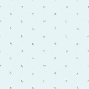 Rg35718 - Rose Garden Mini Rose Print Blue Galerie Wallpaper Rg35718 - Rose Garden Mini Rose Print Blue Galerie Wallpaper