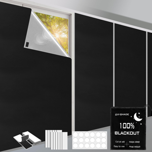 Does Not Apply Blackout Blinds Stick On 300x145cm, 420d Blackout Curtain For Window, No Drill F Does Not Apply Blackout Blinds Stick On 300x145cm, 420d Blackout Curtain For Window, No Drill F