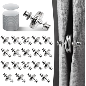 Does Not Apply Curtain Magnets, 20pairs Magnetic Curtain Clips With 20pairs Self-Adhesive Patc Does Not Apply Curtain Magnets, 20pairs Magnetic Curtain Clips With 20pairs Self-Adhesive Patc