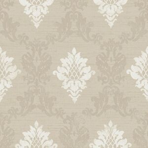 Ci38242 - Classic Silks 4 Damask Traditional Beige Galerie Wallpaper Ci38242 - Classic Silks 4 Damask Traditional Beige Galerie Wallpaper