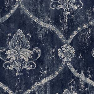 Ci38252 - Classic Silks 4 Damask Blue Galerie Wallpaper Ci38252 - Classic Silks 4 Damask Blue Galerie Wallpaper