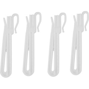 Sodial 4x(200pcs Plastic Curtain Hanging Hooks Stereo Window White Plastic2379 Sodial 4x(200pcs Plastic Curtain Hanging Hooks Stereo Window White Plastic2379