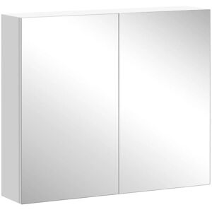 Wall Mounted Bathroom Mirror Storage Cabinet With Door Adjustable Shelf Homcom Wall Mounted Bathroom Mirror Storage Cabinet With Door Adjustable Shelf Homcom