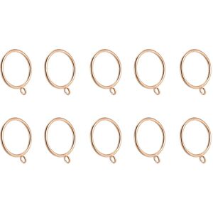 Metallixity 24pcs Curtain Rings 1.77 Inch Metal Drapery Hanging Ring With Eyelets Gold Tone Metallixity 24pcs Curtain Rings 1.77 Inch Metal Drapery Hanging Ring With Eyelets Gold Tone