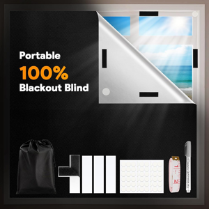 Does Not Apply Blackout Blinds Stick On, 200x148cm Temporary Black Out Curtains, Portable Windo Does Not Apply Blackout Blinds Stick On, 200x148cm Temporary Black Out Curtains, Portable Windo