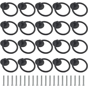 Does Not Apply 20 Pcs Metal Round Ring Drawer Pulls And Knobs 1.71 Inch Single Hole Cabinet Rin Does Not Apply 20 Pcs Metal Round Ring Drawer Pulls And Knobs 1.71 Inch Single Hole Cabinet Rin