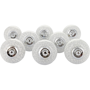 Does Not Apply White Crackle Handmade Design Round Ceramic Door Knobs, Vintage, Shabby Chic, In Does Not Apply White Crackle Handmade Design Round Ceramic Door Knobs, Vintage, Shabby Chic, In