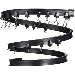 Uxcell Flexible Curved Ceiling Curtain Track Bendable Mount (Black, 19.7ft) Uxcell Flexible Curved Ceiling Curtain Track Bendable Mount (Black, 19.7ft)
